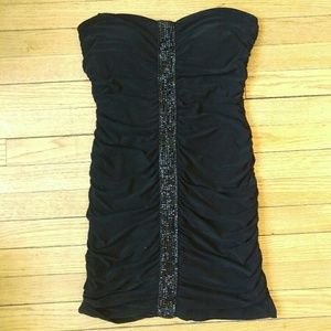 EUC strapless sequined dress